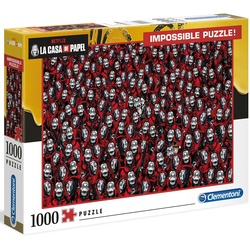 Clementoni® Puzzle »Impossible Collection, Das Haus des Geldes«, 1000 Puzzleteile, Made in Europe bunt