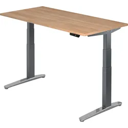 bümö elektrisch höhenverstellbarer Schreibtisch 160x80 cm mit Memory-Steuerung - Design Schreibtisch höhenverstellbar elektrisch, elektrischer