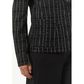 Comma, Blazer kariert Schwarz/Weiß 44