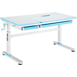 [en.casa] Kinderschreibtisch Sauda 120x60 cm Blau