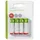 Nedis 4er Set NiMH AA Akkus 1,2V 2600mAh DC Vorgeladen,