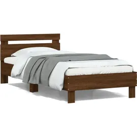 vidaXL Bettgestell 100 x 200 cm Braun