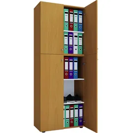 VCM Lona Aktenschrank 70 x 39 x 183 cm braun