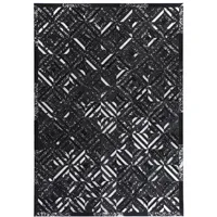 Kayoom Anette 400 (Schwarz/Silber, 80cmx150cm (JPPOQ-80-150)