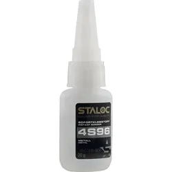 STALOC Sofortklebstoff 4S96 ; Sekundenkleber Metall (Stahl, Edelstahl, Alu, Kupfer) ; 20 g