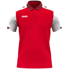 Jako Kinder Polo Dynamic rot/weiß/dunkelrot 152
