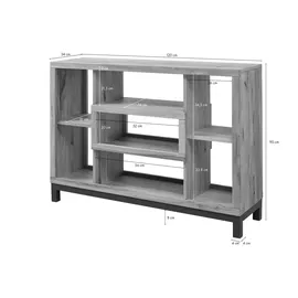 Massivmoebel24 Raumteiler 120 x 34 x 90 cm Natur