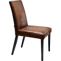 Kare-Design Stuhl, Braun, Textil, Buche, massiv, Vintage, eckig, 45x90x58 cm, Esszimmer, Stühle, Esszimmerstühle
