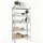 Songmics Schwerlastregal Stahl 75 x 30 x 150 cm Silber