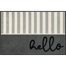 Wash+Dry Hello Stripes 50 x 75 cm Grau