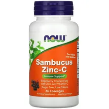 NOW Foods Sambucus Zinc-C - 60 Lutschtabletten)