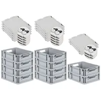 Proregal 10x Eurobox NextGen Grip mit Scharnierdeckel und schwarzen