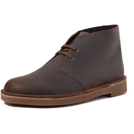 CLARKS Herren Desert Boot Bushacre 3 Chukka-Stiefel, Dark Brown Lea, 42 EU
