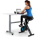 capital sports Azura Heimtainer, Deskbike mit Magnet-Widerstand, Heimtrainer-Fahrrad Klappbar, Fitness Fahrrad Heimtrainer, Schreibtischfahrrad fü... - Schwarz