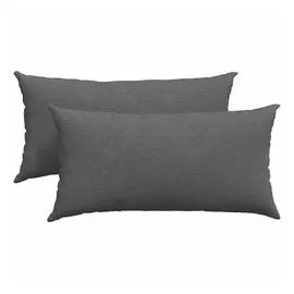 vidaXL Sofakissen 80 x 40 cm Dunkelgrau