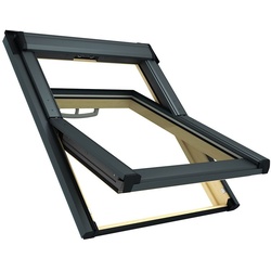 Roto Dachfenster Q42C H200 Schwingfenster Holz Fenster, 114x78 cm (11/7)