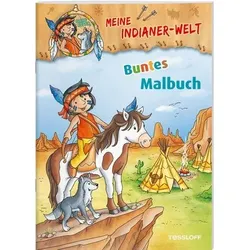 Meine Indianer-Welt. Buntes Malbuch