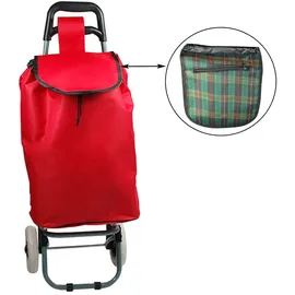 Helo24 Einkaufswagen rot klappbar