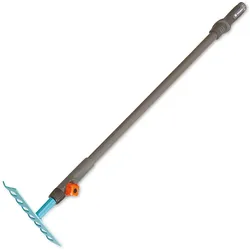 Happy People 16879 - Kinder Gartenwerkzeug - GARDENA Combisystem Rechen Harke (Metall, 67cm)