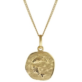 trendor 15022-03 Kinder-Halskette mit Sternzeichen Fische 333/8K Gold, 38 cm