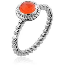 Nenalina Nenalina Ring Karneol Geburtsstein September Boho 925 Silber Ringe Damen