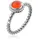 Nenalina Nenalina Ring Karneol Geburtsstein September Boho 925 Silber Ringe Damen