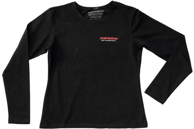 Spidi Font Long Lady T-Shirt, schwarz, Größe M