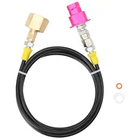 YILIKISS Co2 Adapter Hochdruckschlauch 1.5m für größere CO2 Flaschen Kompatibel mit Sodastream Duo, Terra,Art,E-Terra,Crystal 3.0,Gaia