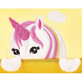 Brubaker Einhorn Tasche Weiß - 20 cm - Plüschtier in Handtasche - Plüsch Stofftier Kuscheltier - Gelb