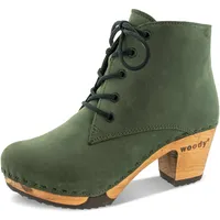 woody Damen Anne Clog Ankle Boots, Forest, 42 EU