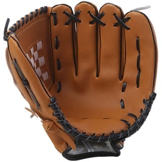 Baseball-Handschuhe, Sporthandschuhe aus PU-Leder, verdickend, T-Ball-Handschuhe, Sportbedarf, Zubehör für Baseball mit gepolsterter Handfläche für Erwachsene, professionell, Baseball Pacienjo