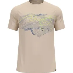 ODLO Herren Shirt ASCENT PW 130 TOPOGRAPHY, silver cloud melange, XL