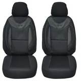 BREMER SITZBEZÜGE Maß Auto Schonbezüge kompatibel mit Mercedes Sprinter W906 Fahrer & Beifahrer Set ab 2006-2018 / Auto Sitzbezüge Schonbezug Set Autositzbezüge 2er Pack in Schwarz (G102)