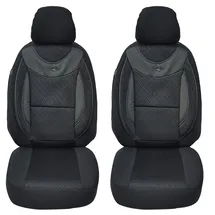 BREMER SITZBEZÜGE Maß Auto Schonbezüge kompatibel mit Mercedes Sprinter W906 Fahrer & Beifahrer Set ab 2006-2018 / Auto Sitzbezüge Schonbezug Set Autositzbezüge 2er Pack in Schwarz (G102)