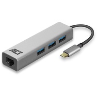 ACT USB-C 3-Ports Hub mit Ethernet