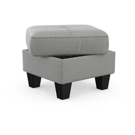 sit&more Stauraumhocker Belluci 58 x 48 x 58 cm Grau