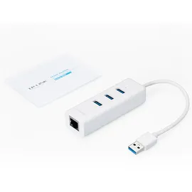 TP-Link UE330 Gigabit Ethernet + 3-Port USB HUB USB3.0 Adapter