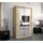 abiks möbel Schwebetürenschrank MONACO 120 x 200 x 62 cm Eiche