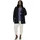 Ulla Popken Plissee-Strickjacke A-Linie Schalkragen Langarm Blau L-XL