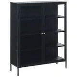 unique furniture a/s Vitrine Carmel 110 x 40 x 140 cm Schwarz