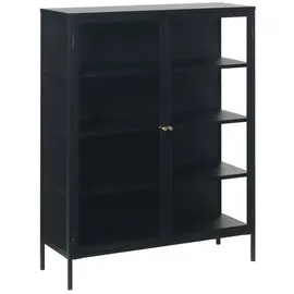unique furniture a/s Vitrine Carmel 110 x 40 x 140 cm Schwarz
