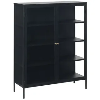 unique furniture a/s Vitrine Carmel 110 x 40 x 140 cm Schwarz