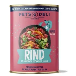 Pets Deli Adult Rind mit Brokkoli, Papaya, Amaranth & Basilikum 6x400g