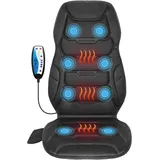 COMFIER Massagesitzauflage mit Wärme, massagematte mit Vibration für Rücken und Nacken, Sitzkissen zur Entspannung, Rückenmassagegerät für Hause Büro,Geschenke für frauen
