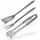 DEMA Grillbesteck 3 tlg. Edelstahl grau