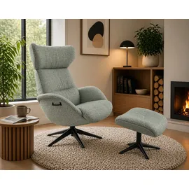 flexlux Relaxsessel FLEXLUX Polyester 90 x 107 x 89 cm Blau mit Kopfteil