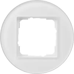 Gira Rahmen 1-fach weiß glas 0211130