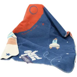 David Fussenegger Mila Babydecke Kuscheldecke Mars blau