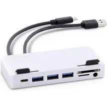 LMP Attach Hub (USB-C, 7 Ports), Dockingstation + USB Hub, Silber