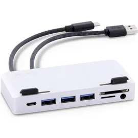 LMP Attach Hub (USB-C, 7 Ports), Dockingstation + USB Hub, Silber